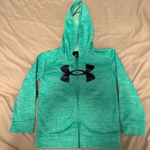 green hoodie jacket for kids size6 years old full zipper pocket bothsides